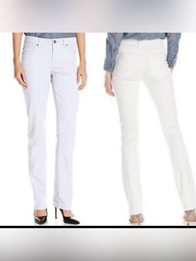 LIVERPOOL JEANS COMPANY Sadie Straight Leg White Denim Jeans NWOT Women size 8